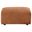 Burnett Chenille Upholstered Ottoman In Burnt Orange