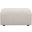 Burnett Chenille Upholstered Ottoman In Ivory
