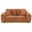 Burnett Chenille Upholstered Wide Arm Loveseat In Burnt Orange