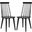 Burris 17 Inch Spindle Side Chair in Black Set of 2