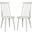 Burris 17 Inch Spindle Side Chair in White Set of 2 AMH8511B-SET2