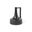 Burton 8.3 Inch Ceramic Small Jug Vase In Glossy and Matte Black