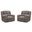 Buster Recliner Set of 2 In Cabot Stone