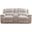 Buster Reclining Console Loveseat In Taupe