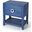 Butler Amelle Blue Raffia End Table