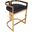 Butler Clarence Gold and Black Faux Leather Counter Stool