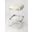 Butler Jordan Acrylic and White Leather Counter Stool