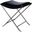 Butler Melton Black Leather Stool