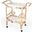 Butler Selena White Rattan Bar Cart