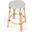 Butler Tobias Navy and White Rattan Counter Stool