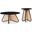 Butterfly Occasional Table Set In Black