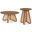 Butterfly Occasional Table Set In Walnut