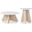 Butterfly Occasional Table Set In White