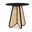 Butterfly Solid Wood and Natural Cane Counter Height Table In Black and Natural