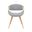 Butterfly Upholstered Dining Chair In Grey and Oak