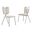 Butterfly Winged Side Chairs Set of 4 In Cream Velvet and Silver Chrome Base