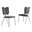 Butterfly Winged Side Chairs Set of 4 In Dark Gray Velvet and Silver Chrome Base