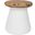 Button Ivory Concrete Accent Table