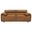 Buxton Top Grain Leather Upholstered Loveseat In Orange