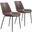Byron Dining Chair Set of 2 In Brown