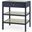 Caanan 1-Drawer Side Table In Midnight Blue