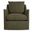 Cade Swivel Chair In Forest Green