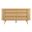 Cadence 6-Drawer Curved Dresser In Oak