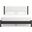 Cadmori King Upholstered Panel Bed In Black and White