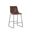 Cal Counter Stool Set of 2 In Antique Brown