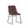 Cal Dining Chair Set of 2 In Antique Brown