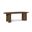 Caldra 94 Inch Oak Veneer and Solid Wood Dining Table In Brown
