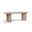 Caldra 94 Inch Oak Veneer and Solid Wood Dining Table In Natural