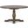 Caleb 55 Inch Round Dining Table In Distressed Brown