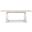 Caleb 78 Inch Dining Table In Distressed Ivory