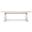 Caleb 94 Inch Dining Table In Distressed Ivory