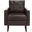 Caleb Antique Brown and Espresso Mid Century Modern Club Chair