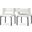 Caleb Vegan Leather Dining Chair Set of 2 In White/Matte Black