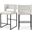 Caleb Velvet Counter Stool Set of 2 In Cream/Matte Black