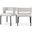 Caleb Velvet Dining Chair Set of 2 In Cream/Matte Black