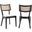 Caledonia Wood Dining Chair Set of 2 In Black White