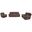 Calgary Power Reclining Living Room Set with Power Headrest In Autumn Umber