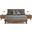 California King Nova Domus Soria Mid-Century Grey And Walnut Bed