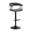 Calista Adjustable Bar Stool In Gray and Black