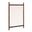 Callahan Rectangular Wall Mirror with Dowel Frame In Walnut
