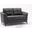 Callie Gray Velvet Fabric Loveseat