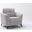 Callie Light Gray Velvet Fabric Chair