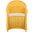 Callista Yellow Wicker Club Chair