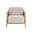 Calloway Lounge Chair In Santa Cruz Oatmeal and Nubuck Tan