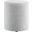 Callum 16 Inch Woven Heathered Fabric Upholstered Round Ottoman In Light Gray