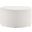 Callum 29 Inch Woven Heathered Fabric Upholstered Large Round Ottoman In Ivory